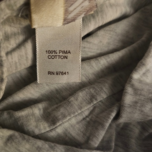 Pure Jill Women's Reversible Gray Hooded Cardigan Duster 100% Pima Cotton XL - Picture 7 of 7